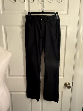 Black Bevy Flog Straight -Leg Pants